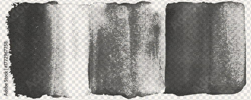 Long horizontal halftone texture. Noisy gradient texture overlay. Grunge background.