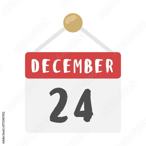 12月24日　カレンダー　イラスト