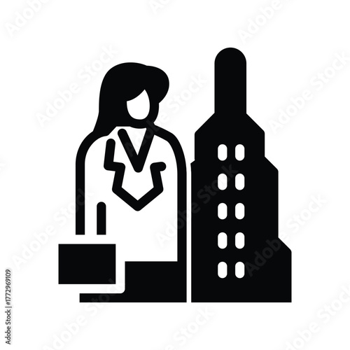 corporate solid icon vector design good for web or mobile app
