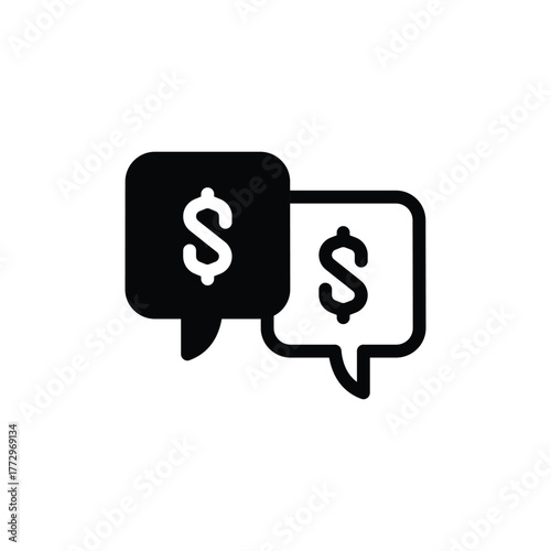 Financial advice or consulting solid icon vector design good for web or mobile app