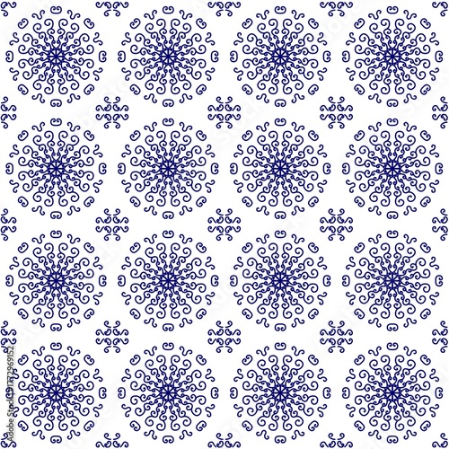 seamless pattern with snowflakes