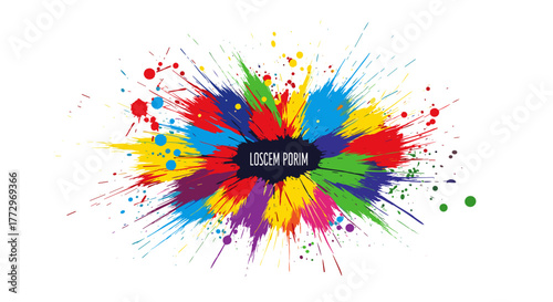 Colorful paint splash vector design element for artistic projects and creative designs and vibrant illustrations