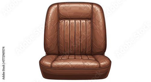 Vintage brown auto seat antique car seat classic vehicle seat automotive interior seating old leather texture