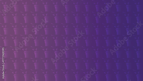 Seamless pattern of purple candles on a gradient background
