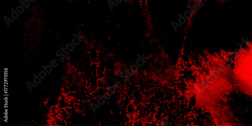 Abstract red and black grunge texture paranormal red mystic smoke, clouds for movie. Abstract Watercolor red grunge background painting. distressed textured background speckling cosmic galaxy effect 