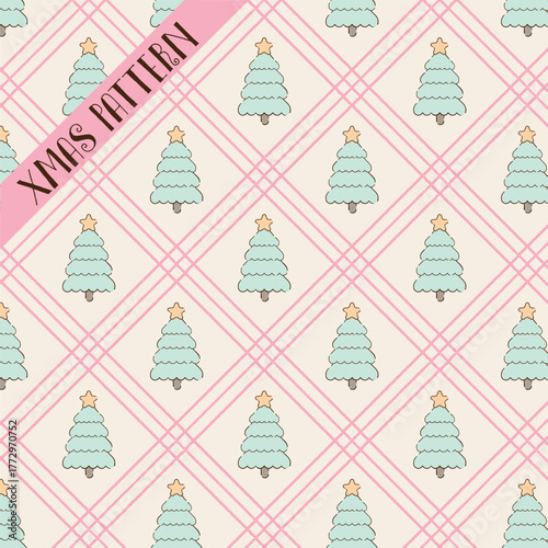 Cute Christmas tree pattern