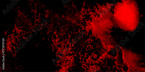 Abstract red and black grunge texture paranormal red mystic smoke, clouds for movie. Abstract Watercolor red grunge background painting. distressed textured background speckling cosmic galaxy effect 