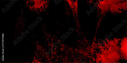Abstract red and black grunge texture paranormal red mystic smoke, clouds for movie. Abstract Watercolor red grunge background painting. distressed textured background speckling cosmic galaxy effect 