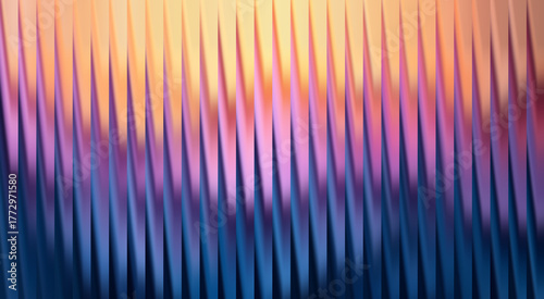 Abstract vertical wavy lines background with gradient color