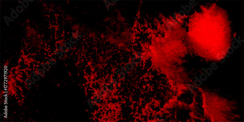 Abstract red and black grunge texture paranormal red mystic smoke, clouds for movie. Abstract Watercolor red grunge background painting. distressed textured background speckling cosmic galaxy effect 
