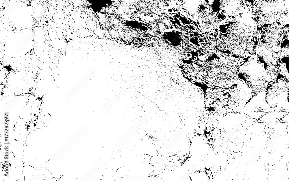 Fototapeta premium Black and white grunge urban texture vector with copy space. Abstract illustration surface dust and rough dirty wall background. 