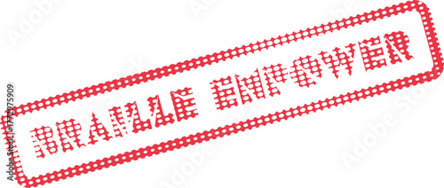 Braille Empower stamp representing the strength and independence fostered through tactile communication