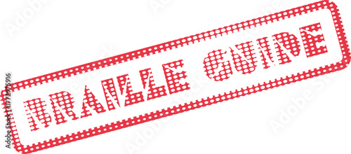 Braille Guide message stamp offering clear instruction and support for navigation