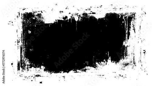 Black color graphic patches graphic brush strokes design . 