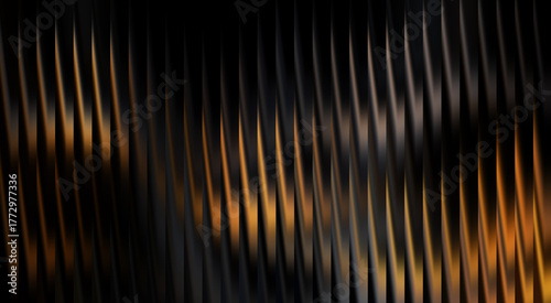 Foto Abstract artistic lines with black and orange color patterns that give an elegan