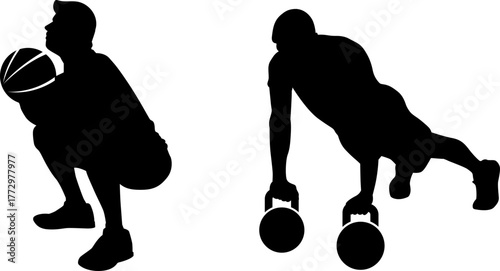 Breakdance Slide Move Silhouette