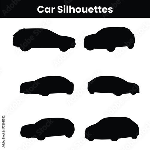 Car Silhouette Vector Collection