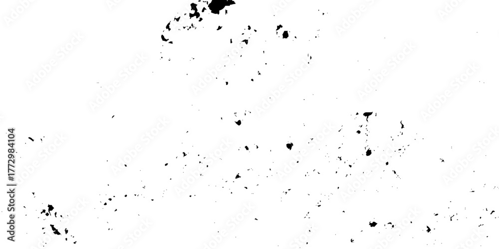 Grunge grain edge noise scratched texture vector black and white distressed. Vector design on transparent background. Overlay brush aged old background.