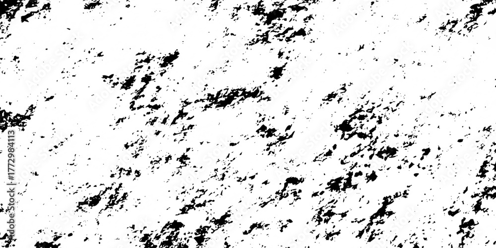 Grunge grain edge noise scratched texture vector black and white distressed. Vector design on transparent background. Overlay brush aged old background.