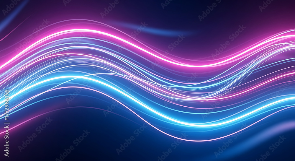 Obraz premium Futuristic Neon Gradient Flow