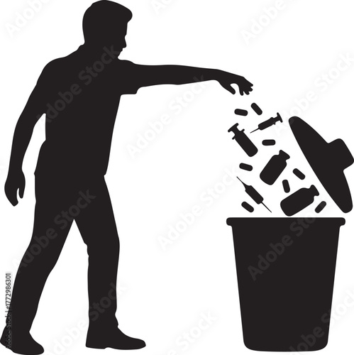 Anti drugs day vector illustration.
