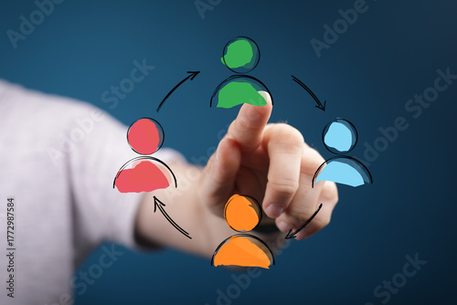 Abstract business concept o...