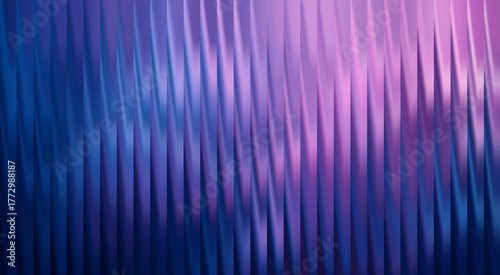 Abstract colorful vertical lines pattern with shades of purple and blue, creating an ethereal and captivating background. The interplay of light and shadow.