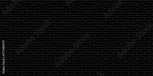 Wallpaper Mural Black brick background texture. brick pattern and black background wall brick.	 Torontodigital.ca