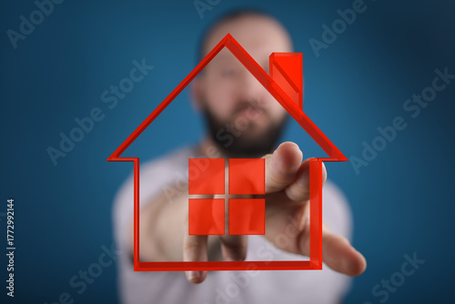 A person's hand interacts w...