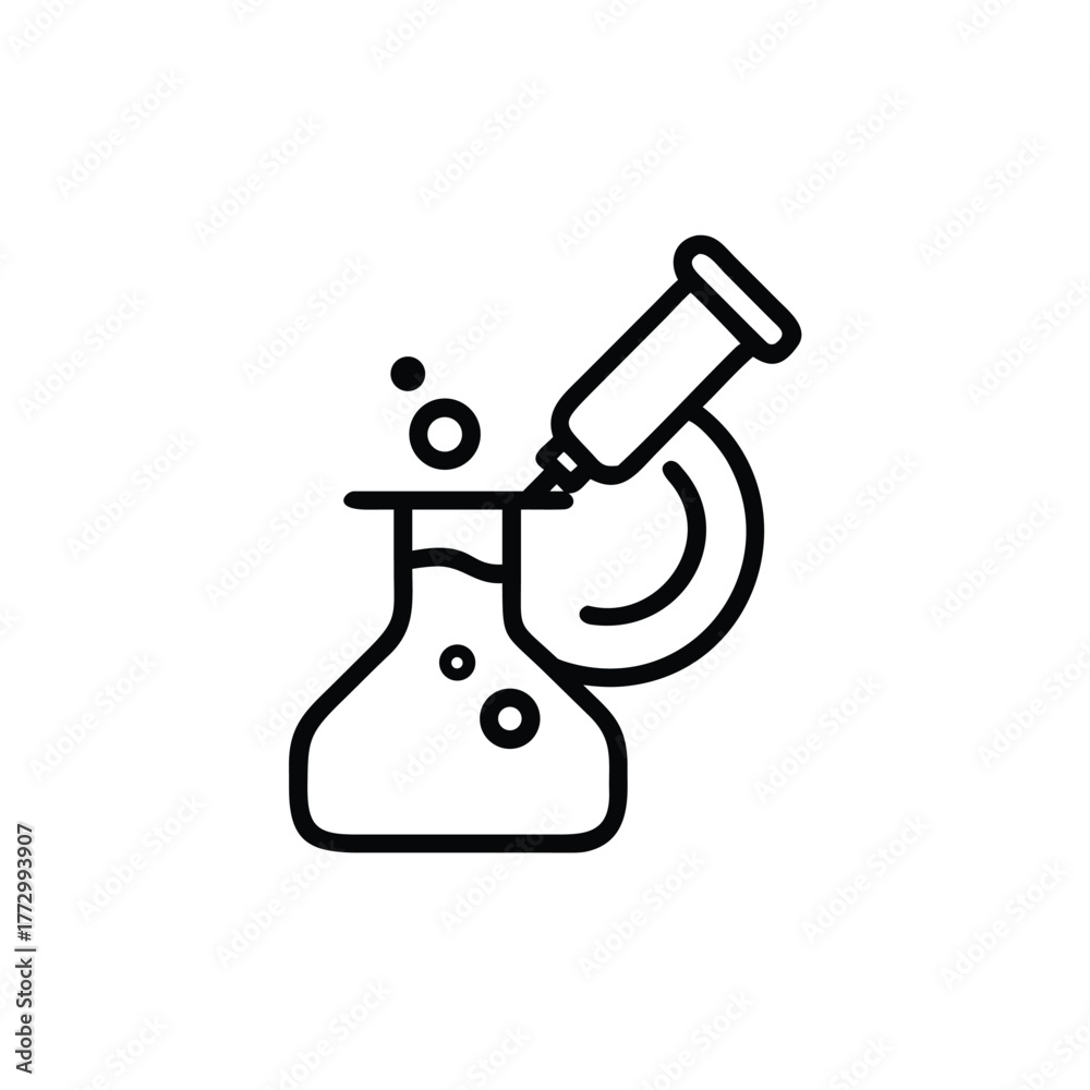 Obraz premium vector illustration of a microscope