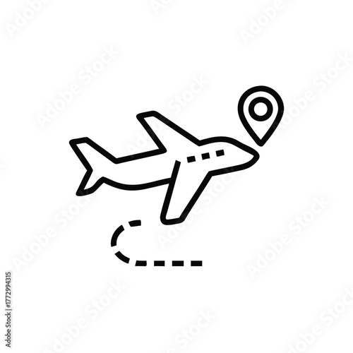 airplane icon vector illustration