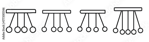 Pendulum wave physics demonstration science education kinetic energy potential energy experiment motion animation