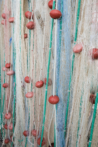abstract wallpaper with fishing nets and ropes