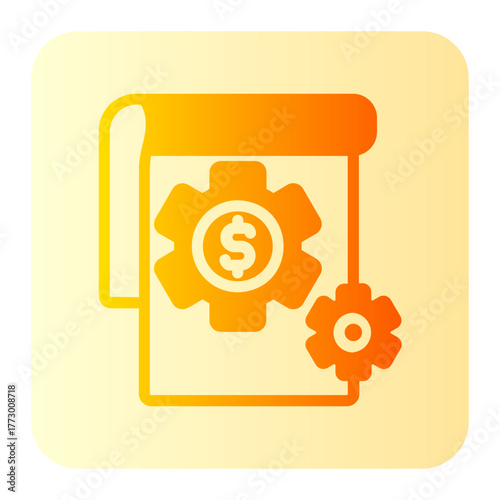 business and finance gradient icon
