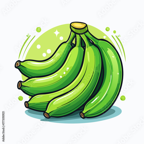 bunch of bananas isolated