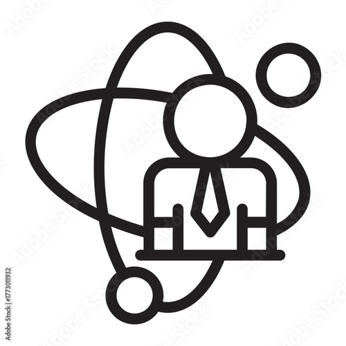 personal development line icon