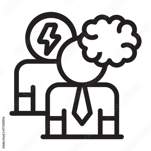 brainstorm line icon