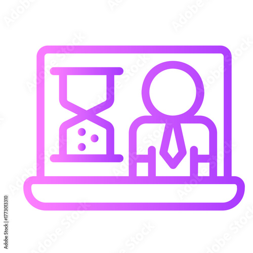 deadline gradient icon