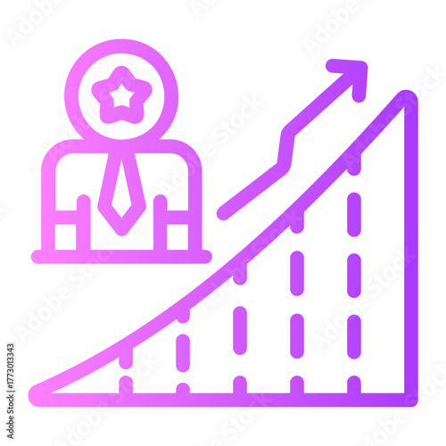 performance gradient icon