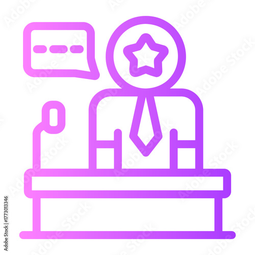 lecture gradient icon