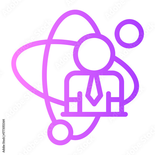 personal development gradient icon