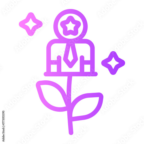 personal development gradient icon