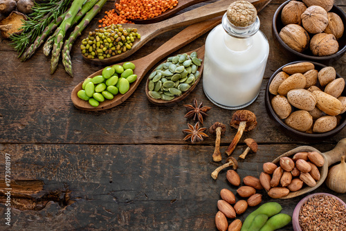 Healthy eating concept with copy space 