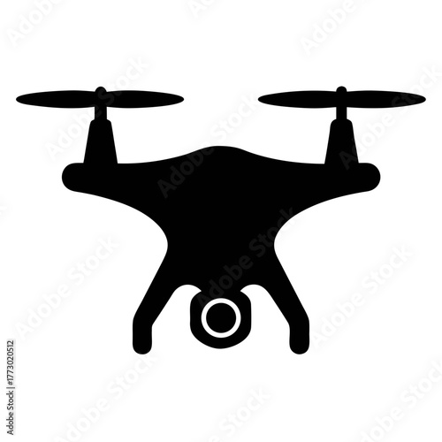 Aerial drone photography and videography services unmanned vehicle system uav quadcopter icon