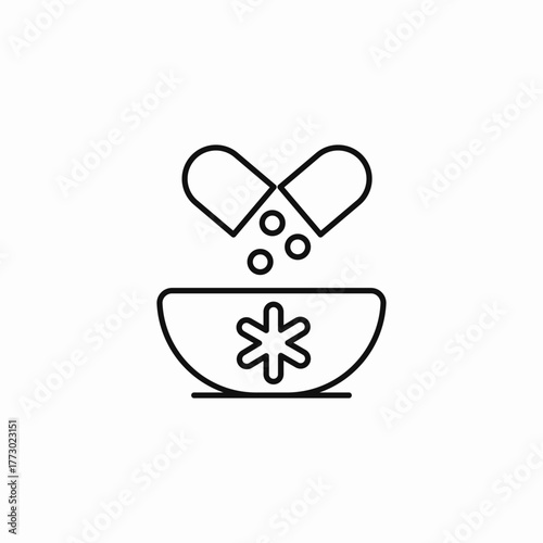 compounding medicine capsule icon sign vector