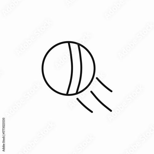 fast moving ball icon sign vector