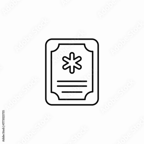 health insurance document icon sign vector