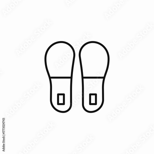 pair of footprints icon sign vector