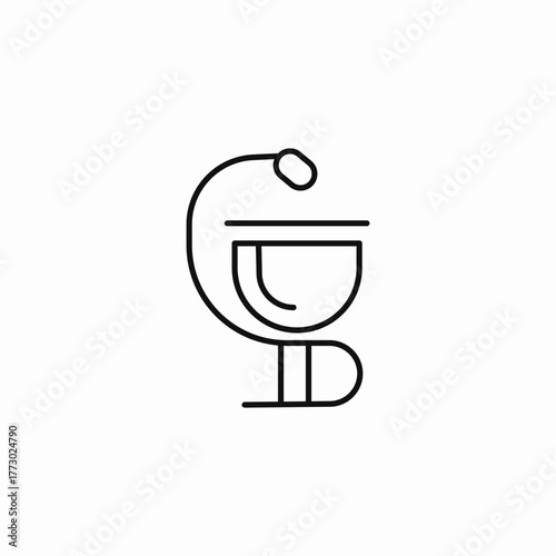 pharmacist bowl rod icon sign vector