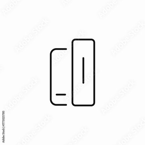 two books stacked icon sign vector
